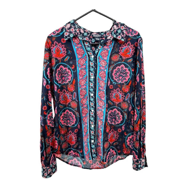 Lucky Brand | Women’s L Large Button Shirt Mandala Print Boho Long Sleeve